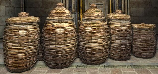 Large Group of Rattan Baskets