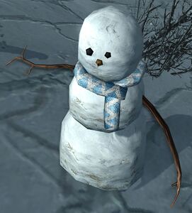 Image of Virgil's Scarf-wearing Snowman