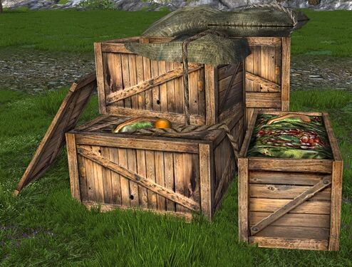 Assorted Open Produce Crates