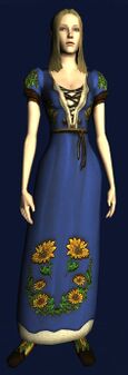 Short-sleeved Sunflower Dress