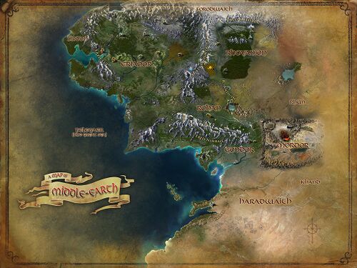 A map of Middle-earth
