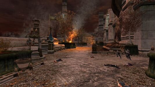 The desolate streets