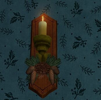 Evergreen Yule Sconce