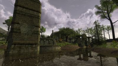 Another angle of the flooded ruins of Merenost
