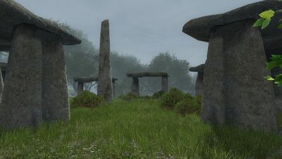 Standing stones within the area