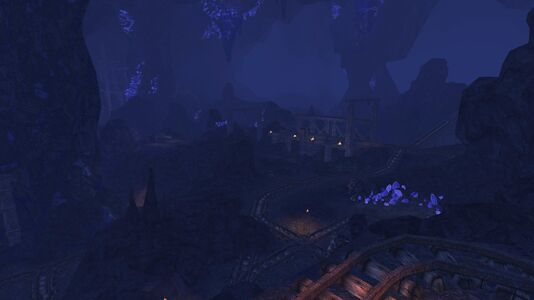 The mine-cart tracks