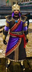 Appearance as a richly-dressed Man