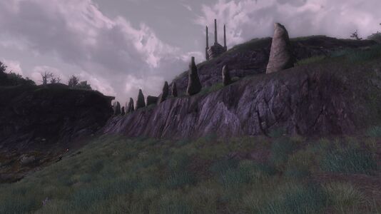 The passage to Evendim from the Fields of Fornost