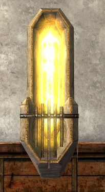 Yellow Crystal Sconce