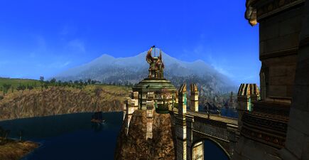 Cobas Haven borders on Anfalas to the northwest. Here a view from the Swan Knight's Keep.