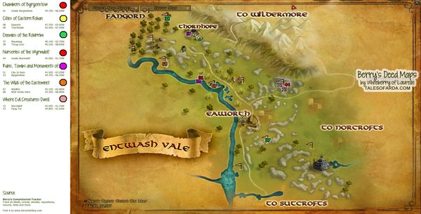 Whiteberry Rhovanion Maps - Lotro-Wiki.com