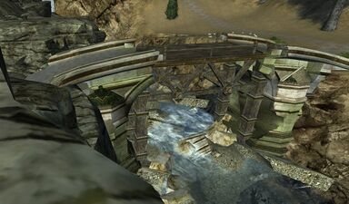 After the War, the bridge has been repaired, in time for King Elessar's visit to Anfalas.