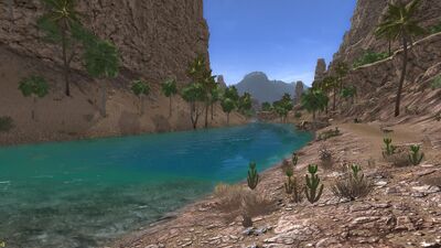 After gaining the waters of Ilûritu, the Mûshid becomes both wider and deeper.