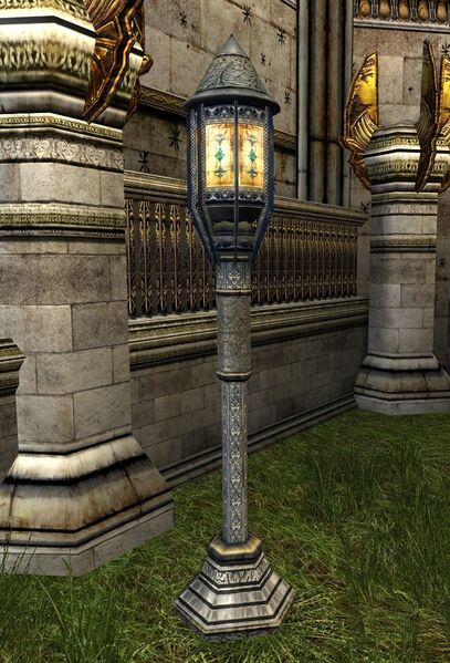 File:Minas Tirith Standing Lantern with Stained Glass.jpg