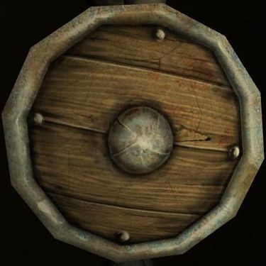 Wood Round Shield