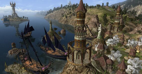 Corsairs from Umbar occupy the Harbor of Edhellond