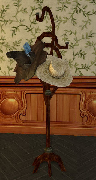 Bingo's Hatrack, with hats from The Shire & Bree-land