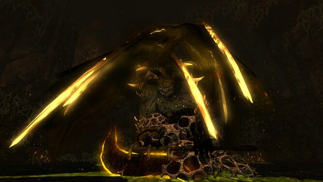 Zamâktar the Putrescent, the final boss encounter.