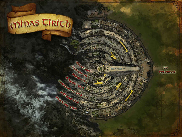 The maps of Minas Tirith - LOTRO Update 17 beta - Lina's biscuity burrow