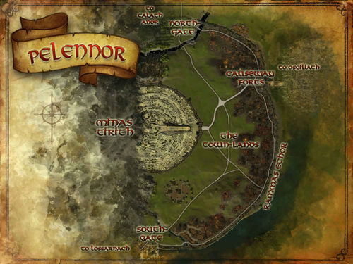 Pelennor map